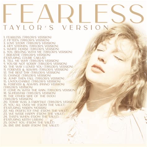 all the songs album fearless.